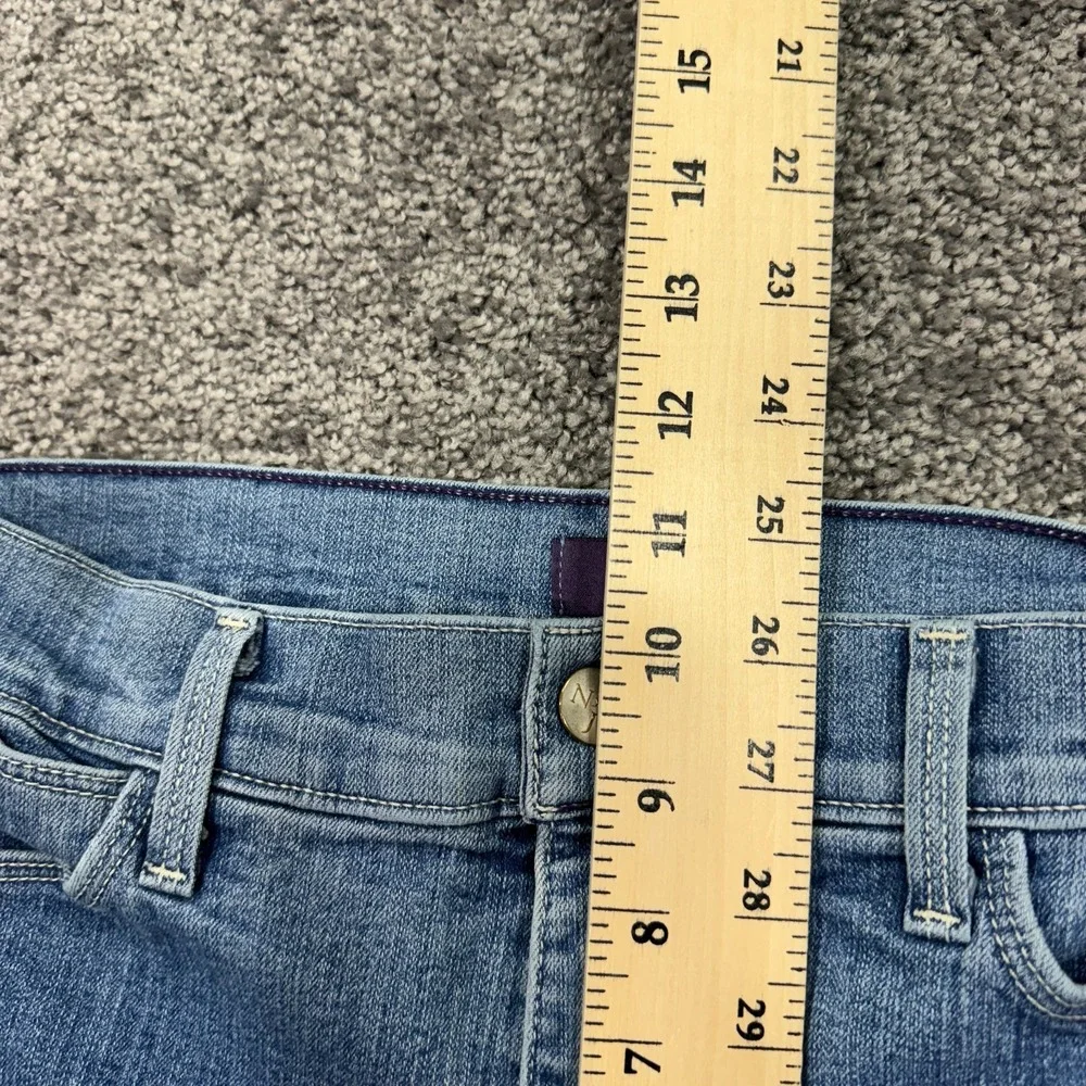 NYDJ Jeans Womens 12 Blue Cropped Stretch Medium Wash Denim Lift Tuck Technology - Picture 4 of 11
